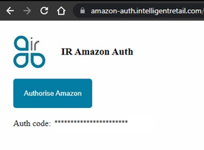 ir amazon auth code