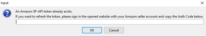 auth code window in connect